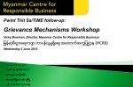MCRB Holds Workshop for Business on Operational Grievance Mechanisms