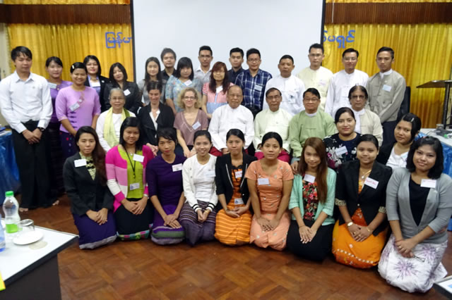 The face to face training workshop took place on 7 to 9 October at MNHRC Function Hall in Yangon, Myanmar.