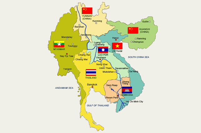 The Greater Mekong region is an international region of the Mekong River basin in Southeast Asia. 