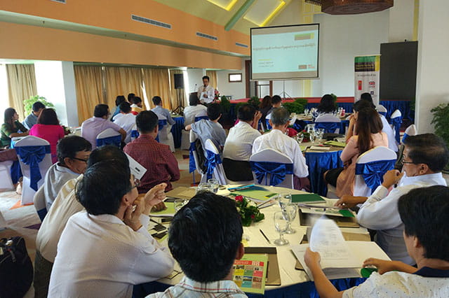 One meeting was held in English and the other Burmese, the agenda was the same for both days.