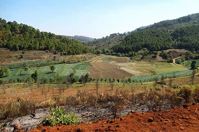 The Shan Plateau near Kalaw. Photo: David Stanley