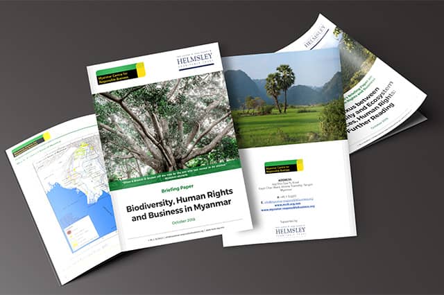 The Paper provides practical recommendations to companies to address biodiversity conservation in order to be – at a minimum - compliant with Myanmar environmental regulation.