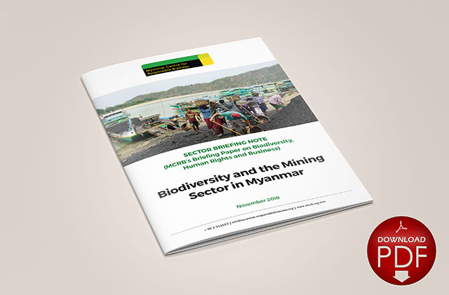 Biodiversity and the Mining Sector in Myanmar