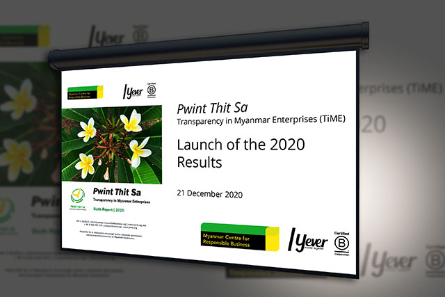 Publication of the 2020 Pwint Thit Sa Report